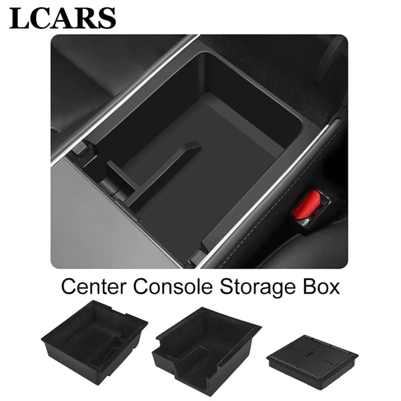 Para Tesla Model Y/3 apoyabrazos central organizador caja de almacenamiento de coche oculta accesorio modelo 3/Y solución de almacenamiento de coche
