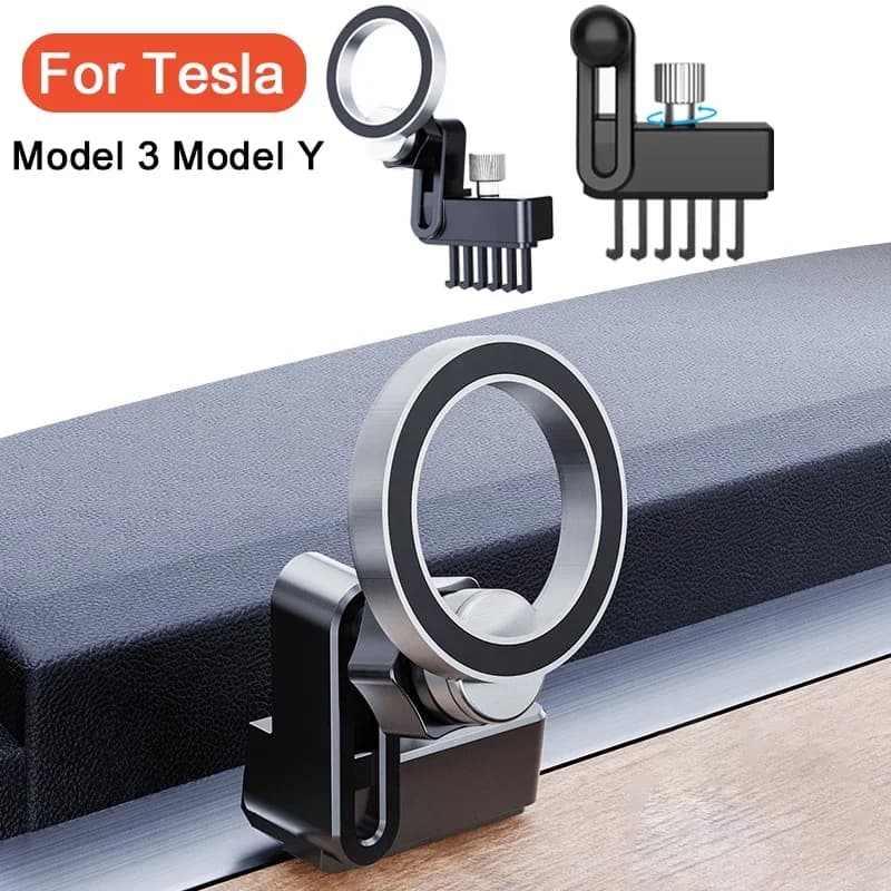 Para Tesla Model 3 Model Y soporte magnético para teléfono de coche soporte para teléfono móvil soporte para teléfono de coche Compatible con Magsafe