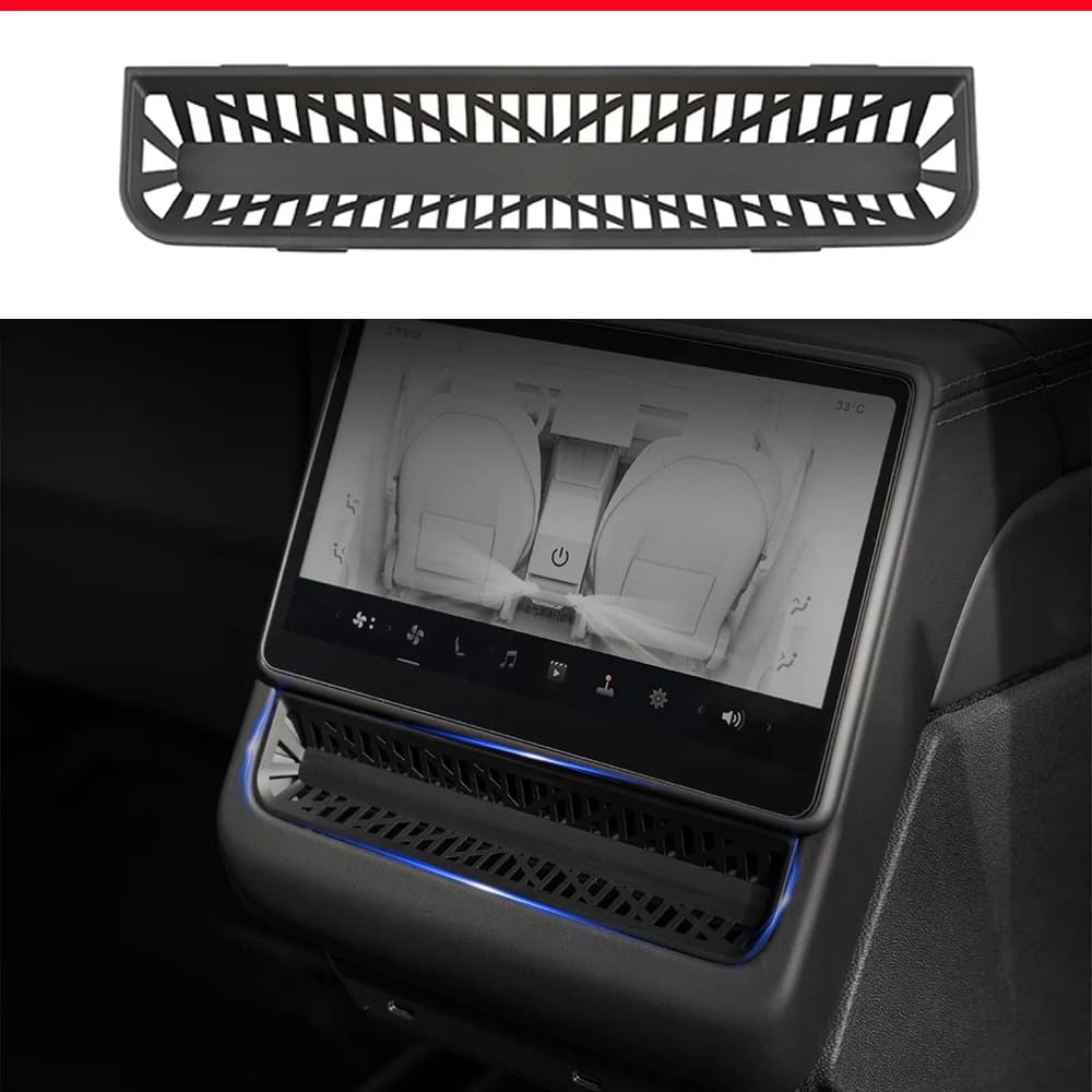 Para Tesla Model 3 Y Juniper 2025 2026, Cubierta de Ventilación Trasera, Rejilla Protectora de Flujo de Aire, Accesorios para Auto