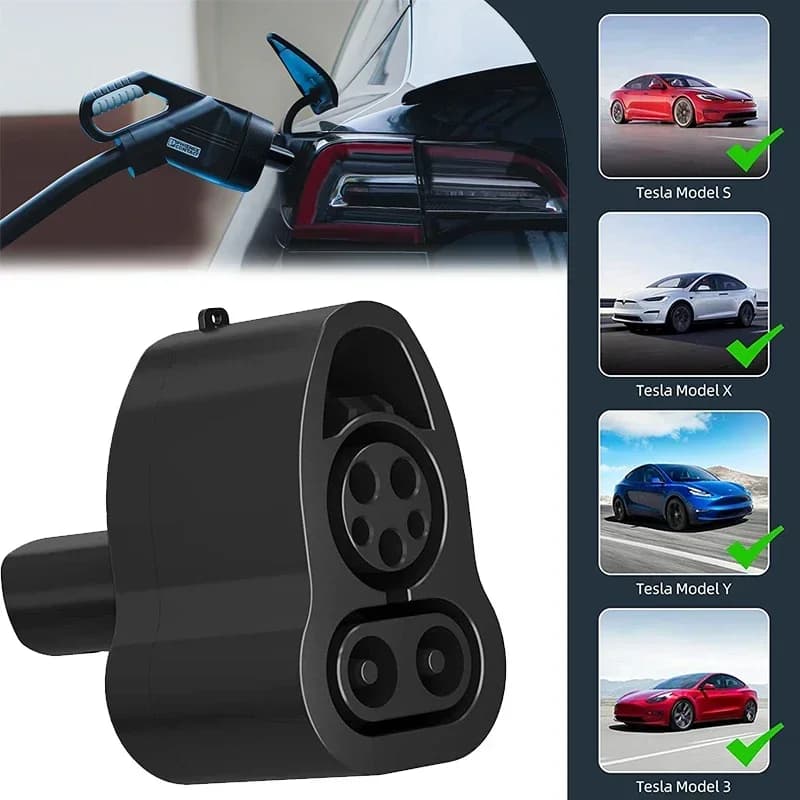 Para Tesla Model 3/X/Y/S EV Cochegador adaptador CC CCS1 a Tesla 250KW convertidor de vehículo eléctrico estación de Cochega convertidor COMBO