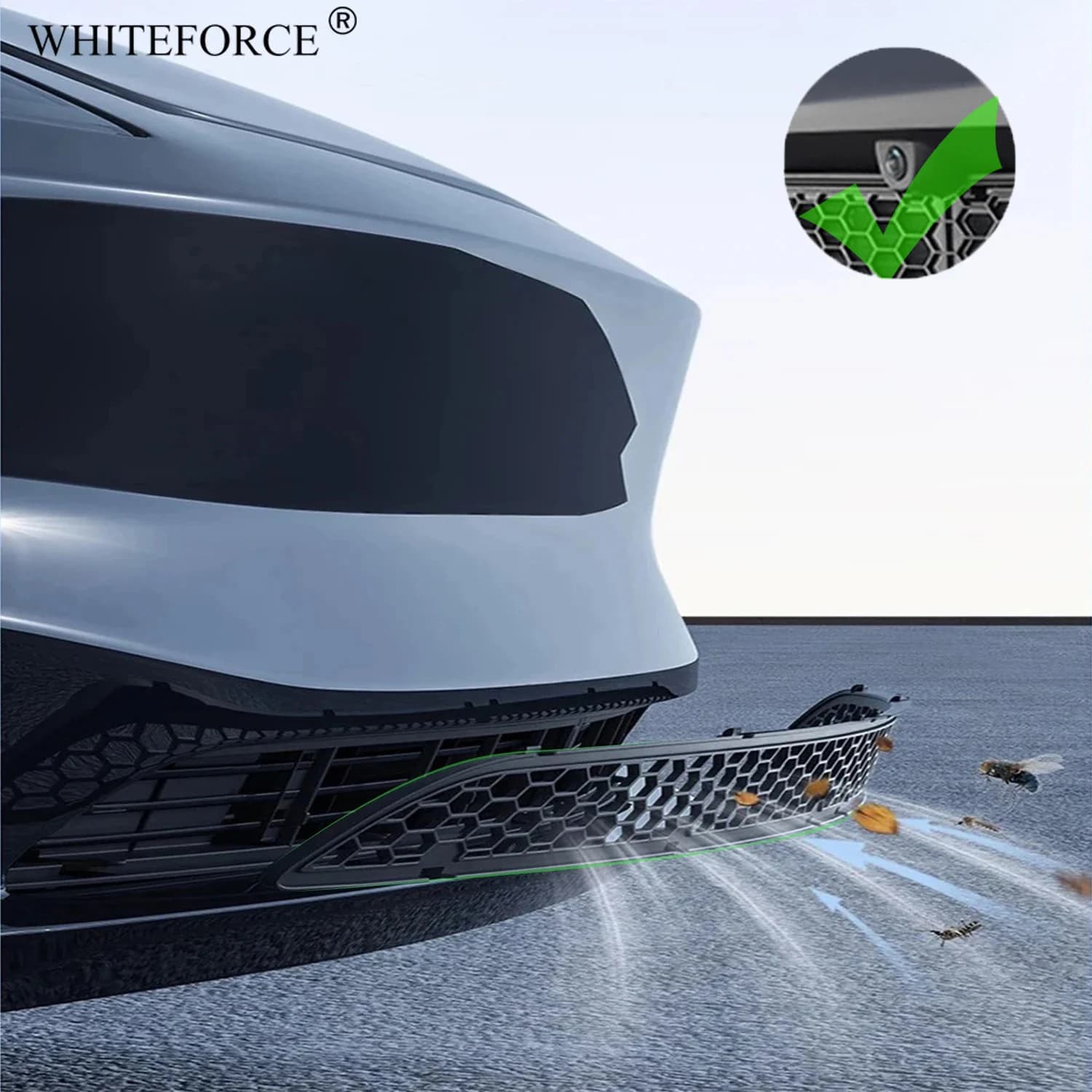 Insertos de malla de rejilla para Tesla modelo 3 Highland, reemplazo de cubierta de rejilla de ventilación de entrada de aire delantera, red antiinsectos ABS, nuevo Modelo 3