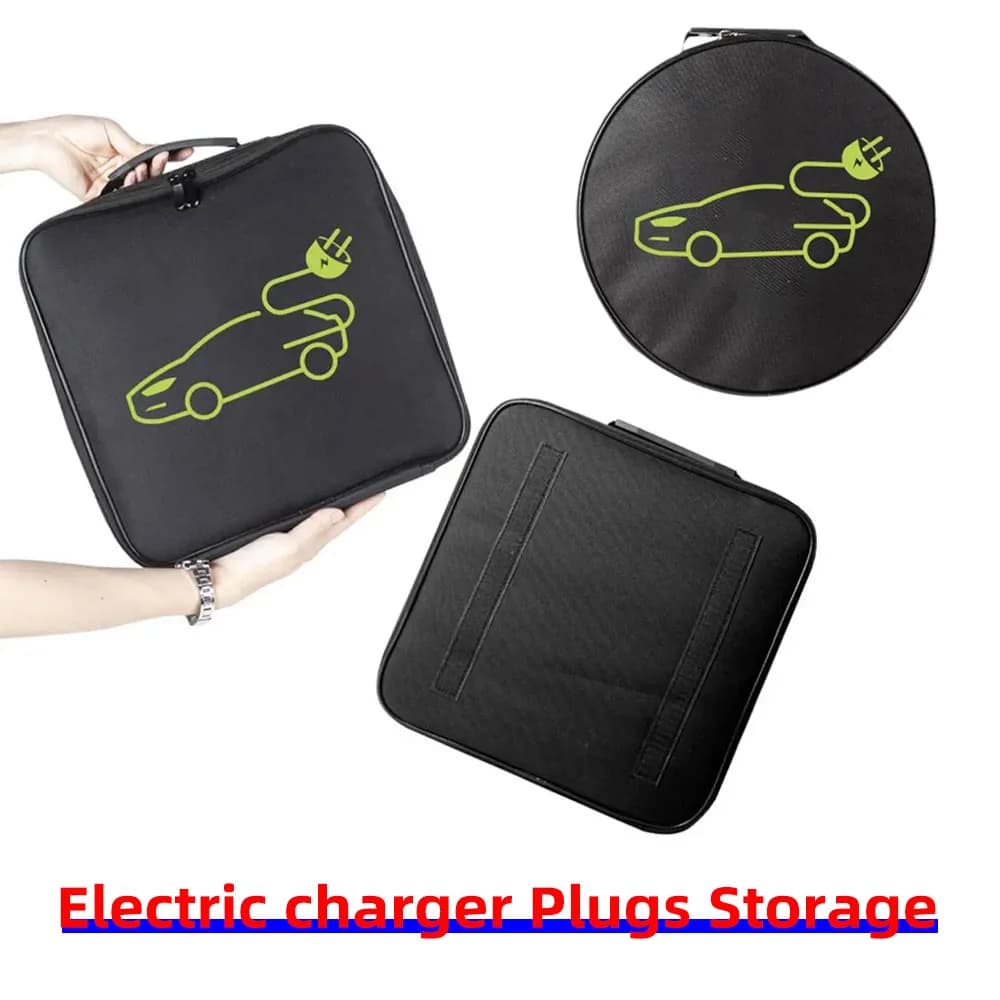 Tesla Nuevo almacenamiento de cables de Cochega para vehículo eléctrico, bolsa de transporte, enchufes de Cochegador EV, contenedor de equipo ignífugo impermeable