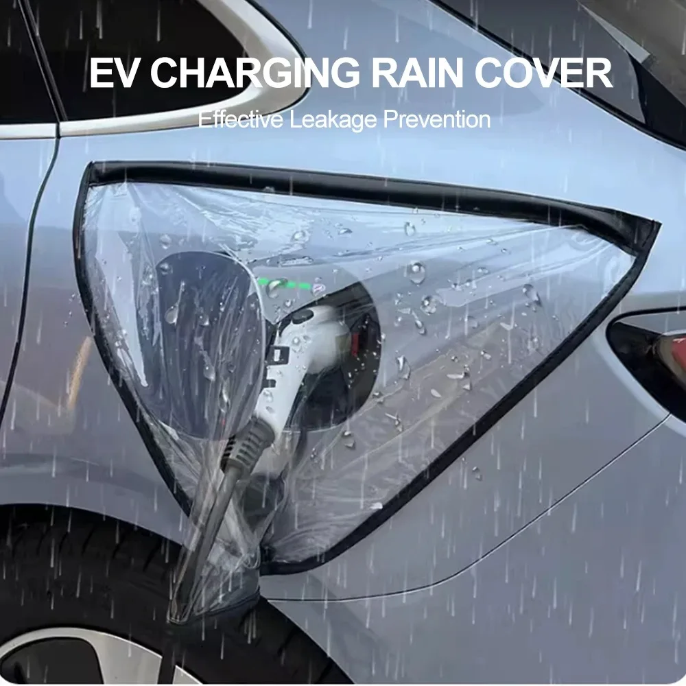 Tesla Cubierta impermeable universal para Cochega de vehículos eléctricos, protector de conector de Cochegador antipolvo para Cochega exterior de vehículos eléctricos