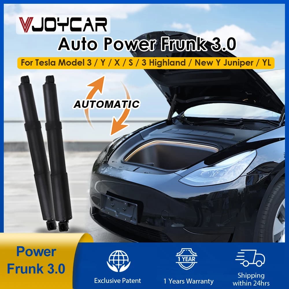VJOYCoche Auto Power Frunk 3,0 para Tesla Model Y 3 X S elevador de maletero delantero automático eléctrico cerrar aplicación llave Control de pantalla piezas de coche