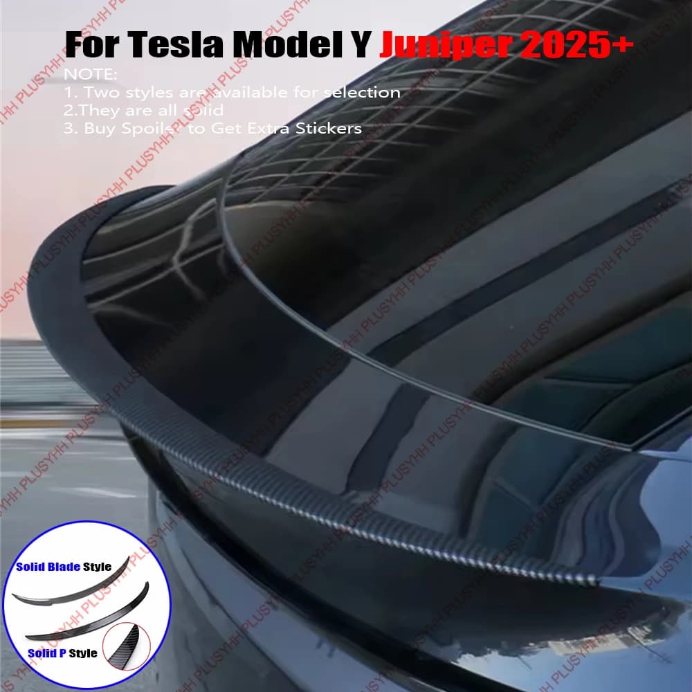 ModelY Juniper 2025 Spoiler estilo sólido para Tesla modelo Y 2026 accesorios difusor de ala de maletero trasero piezas exteriores de coche gran oferta