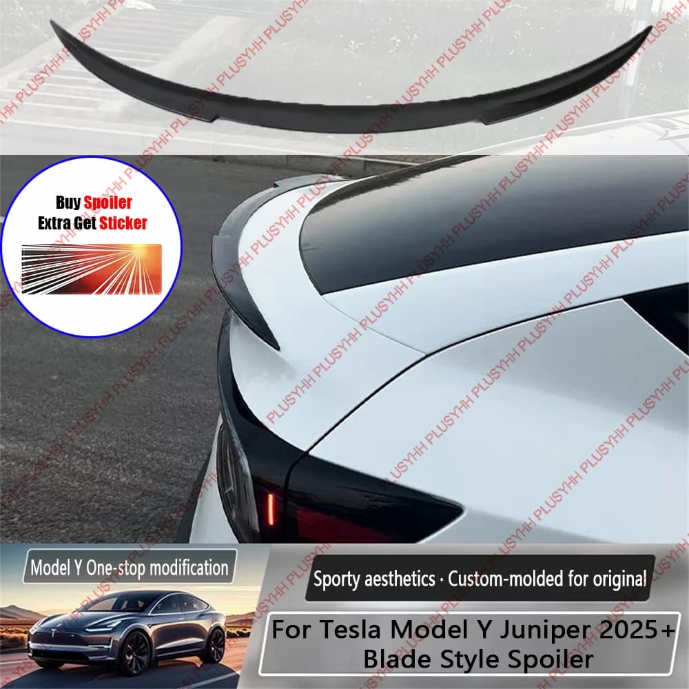 Alerón ModelY Juniper 2025 + para Tesla Model Y 2026, accesorios, difusor de ala de maletero trasero, piezas exteriores de coche, modificación caliente
